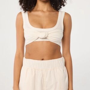 The Line by K Inessa Bra Top Knotted Tie Size XS